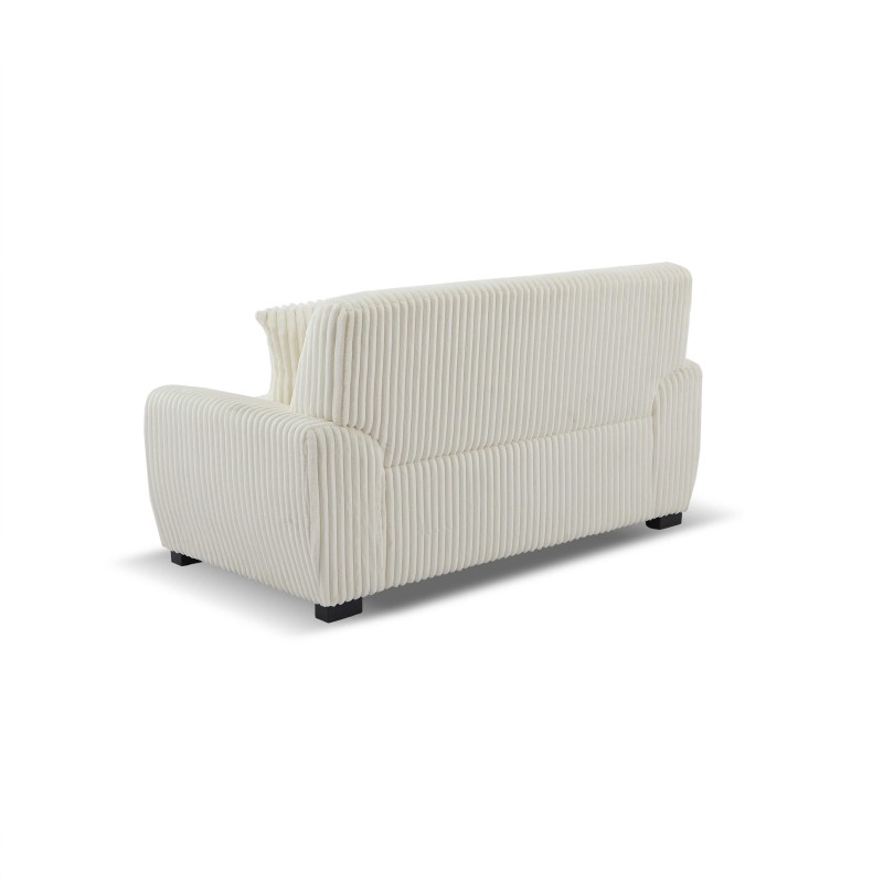 Divano fisso ADEA a 2 posti in velluto a coste beige