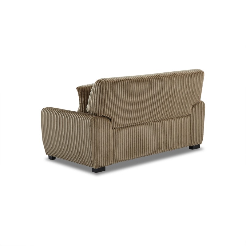 Divano fisso ADEA a 2 posti in velluto a coste marrone