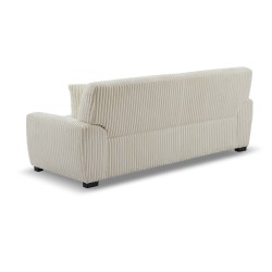 Gerades Sofa ADEA 3-Sitzer aus beigem Cord