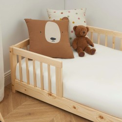 Letto per bambini con sponde EDEN 70x140 in pino massiccio con rete inclusa