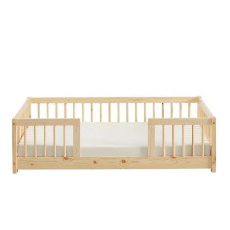 Letto per bambini con sponde EDEN 70x140 in pino massiccio con rete inclusa