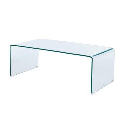 Couchtisch GINZAaus transparentem Hartglas 120 cm