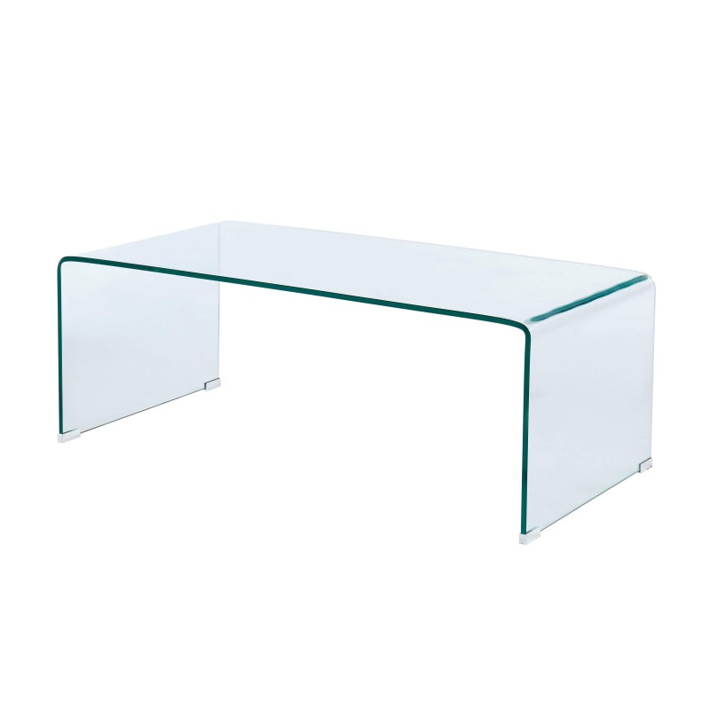 Couchtisch GINZAaus transparentem Hartglas 120 cm