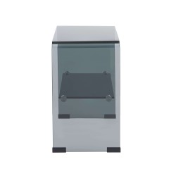 Comodino GINZA in vetro temperato nero