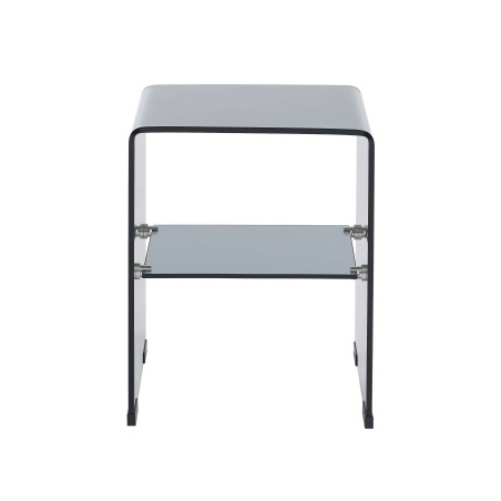 Comodino GINZA in vetro temperato nero