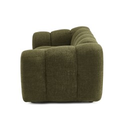 Divano SUNNY a 2 posti in tessuto tweed verde