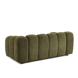 Divano SUNNY a 2 posti in tessuto tweed verde