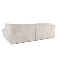Ecksofa NUNA mit fester rechter Ecke, 4-Sitzer, Stoff, beige