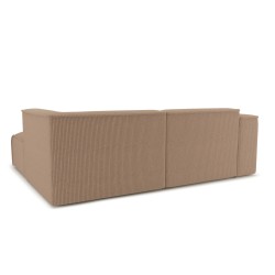 Ecksofa NUNA mit 4 Sitzplätzen, braun, Cord