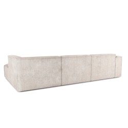 Ecksofa rechts feststehend NUNA 5/6-Sitzer Stoff beige
