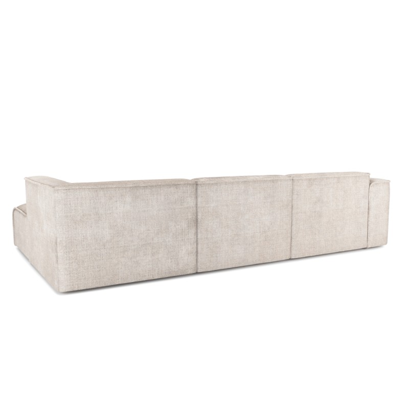 Ecksofa rechts feststehend NUNA 5/6-Sitzer Stoff beige
