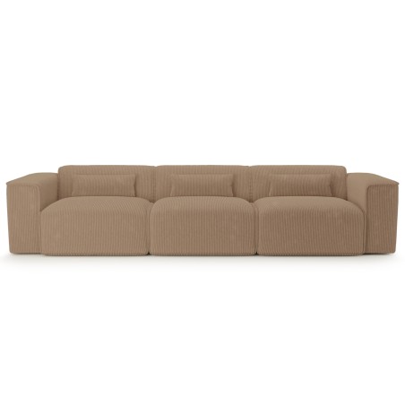 Gerades Sofa NUNA 4/5-Sitzer aus braunem Cord