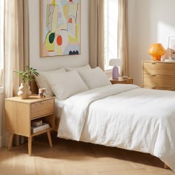 Set comò e 2 comodini JEANNE effetto rovere