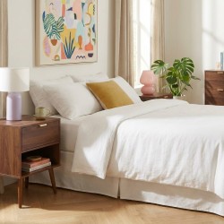 Set cassettiera e 2 comodini JEANNE effetto noce