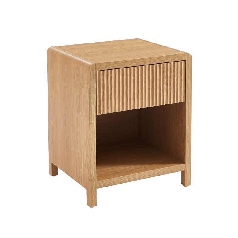 Set di 2 comodini UTICA effetto rovere