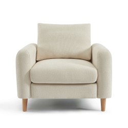 Fauteuil CALIBA tissu beige 1 place