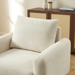 Fauteuil CALIBA tissu beige 1 place
