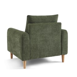 Fauteuil CALIBA tissu vert 1 place