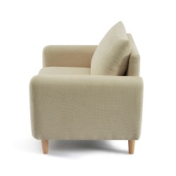 Fauteuil CALIBA tissu taupe 1 place