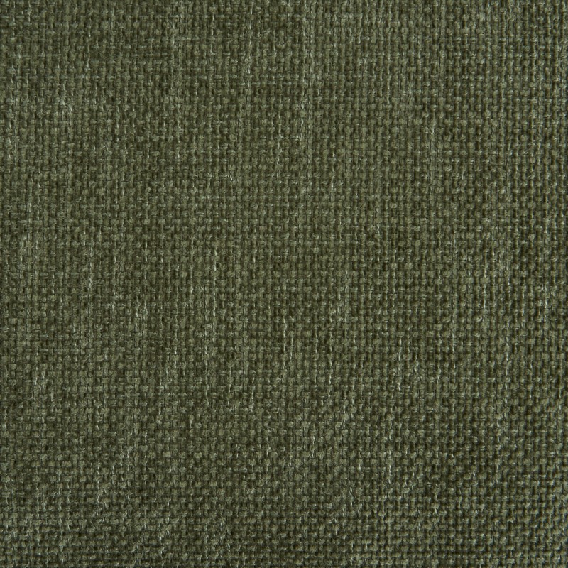 Canapé droit CALIBA fixe tissu vert 3 places