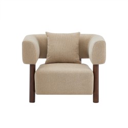 Fauteuil BRAZZA tissu sable 1 place