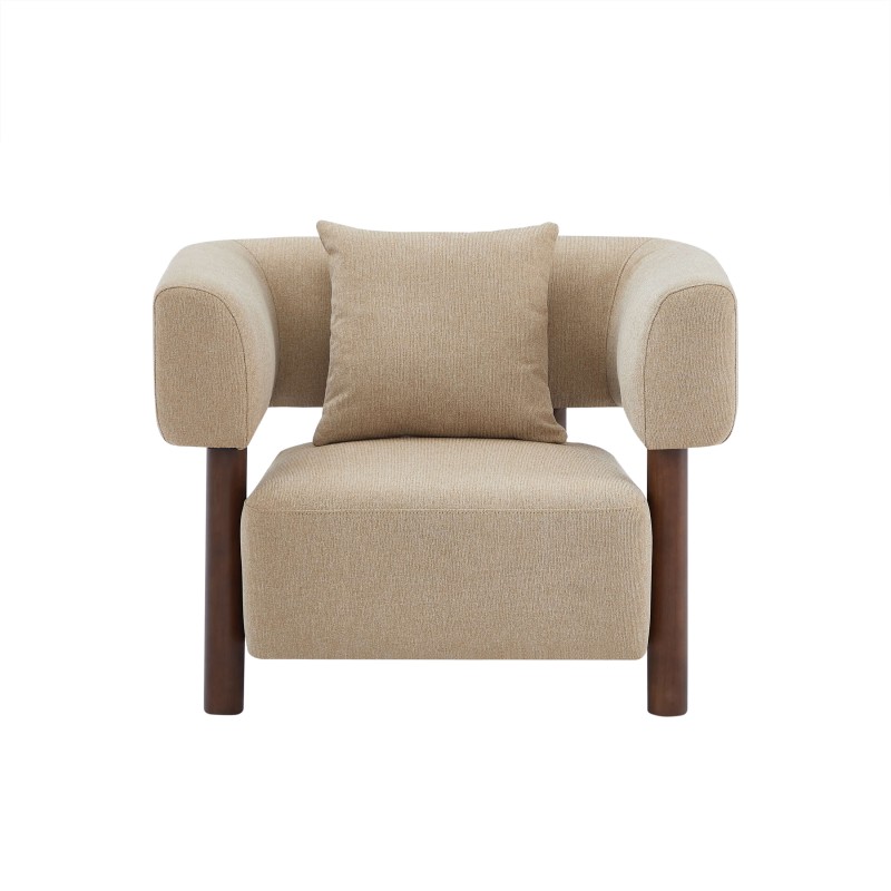 Fauteuil BRAZZA tissu sable 1 place