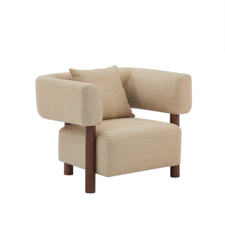 Fauteuil BRAZZA tissu sable 1 place
