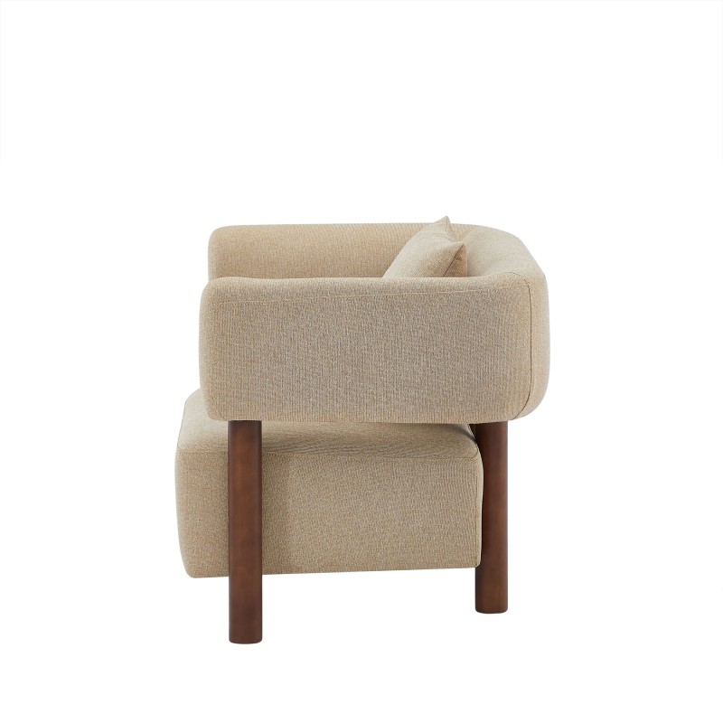 Fauteuil BRAZZA tissu sable 1 place