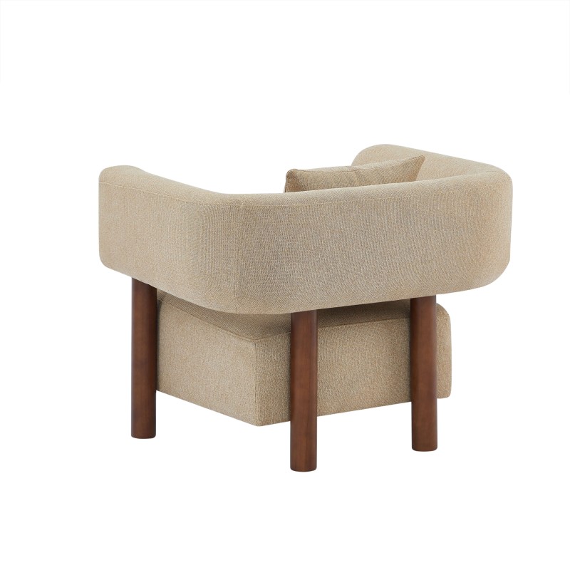 Fauteuil BRAZZA tissu sable 1 place