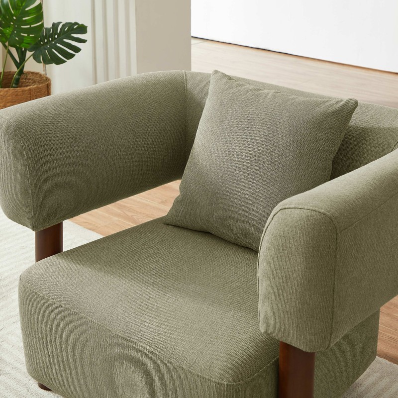 Fauteuil BRAZZA tissu sable 1 place