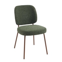 Lot de 2 chaises MOE en tissu vert foncé