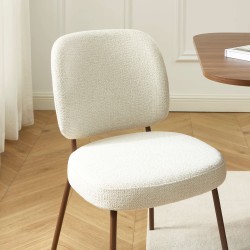Lot de 2 chaises MOE en tissu beige