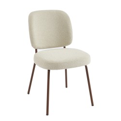 Lot de 2 chaises MOE en tissu beige