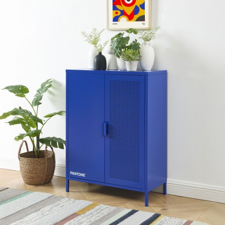 Buffet PANTONE métal bleu électrique h100cm