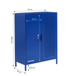 Buffet PANTONE métal bleu électrique h100cm