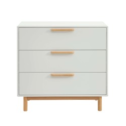 Commode enfant ROME blanc 3 tiroirs