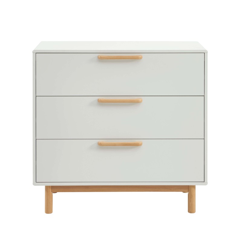 Commode enfant ROME blanc 3 tiroirs