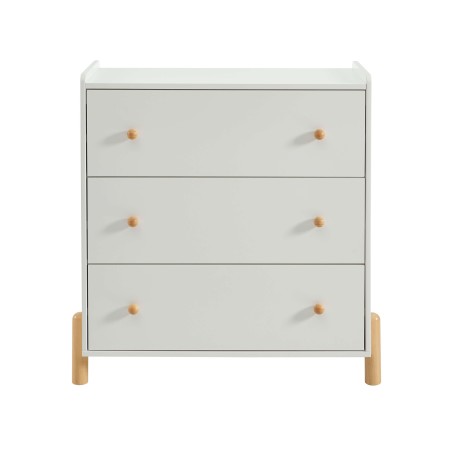 Commode enfant MONA blanc 3 tiroirs