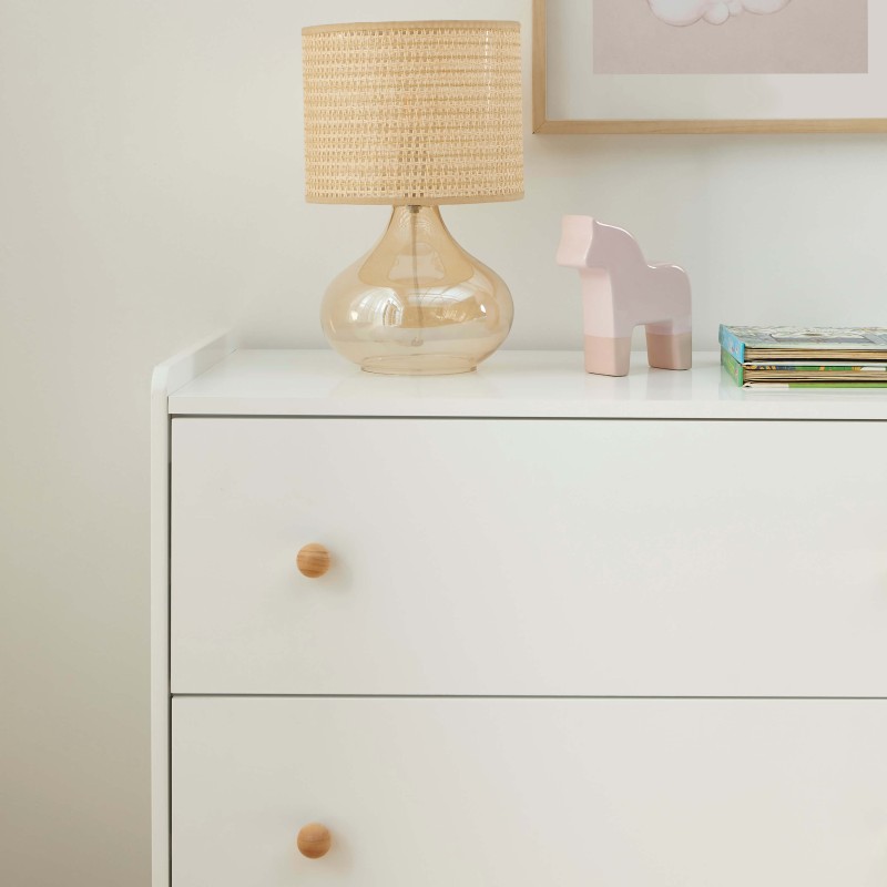 Commode enfant MONA blanc 3 tiroirs