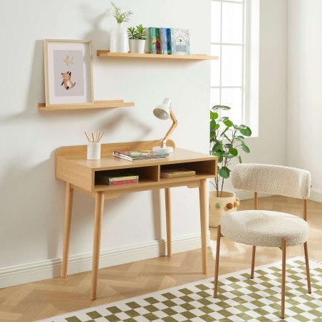 Bureau enfant NILAeffet chêne
