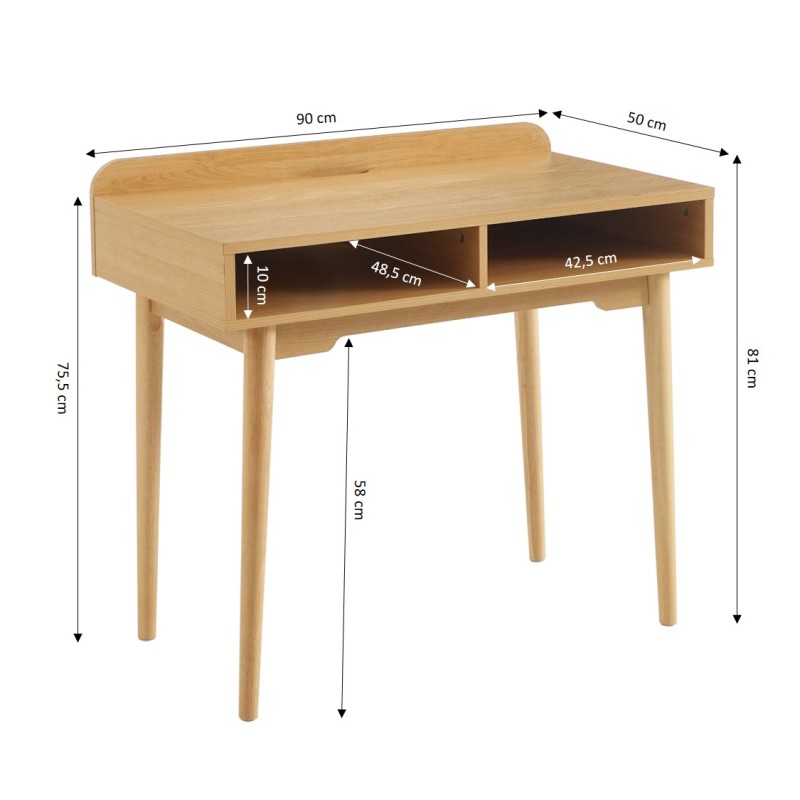 Bureau enfant NILAeffet chêne
