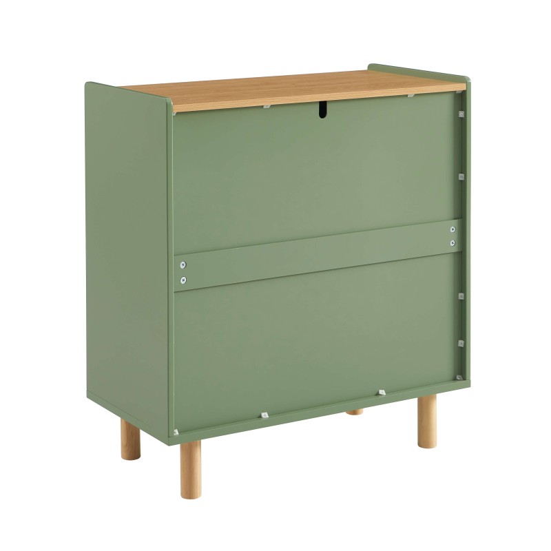 Commode enfant AURA couleur vert 3 tiroirs