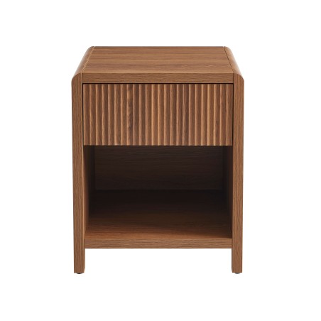 Table de chevet UTICA effet noyer 1 tiroir