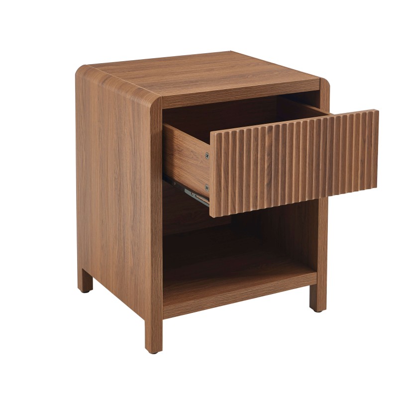 Table de chevet UTICA effet noyer 1 tiroir