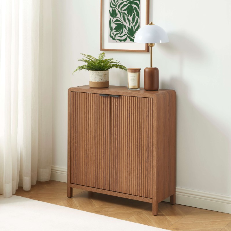 Buffet UTICA effet noyer 2 portes