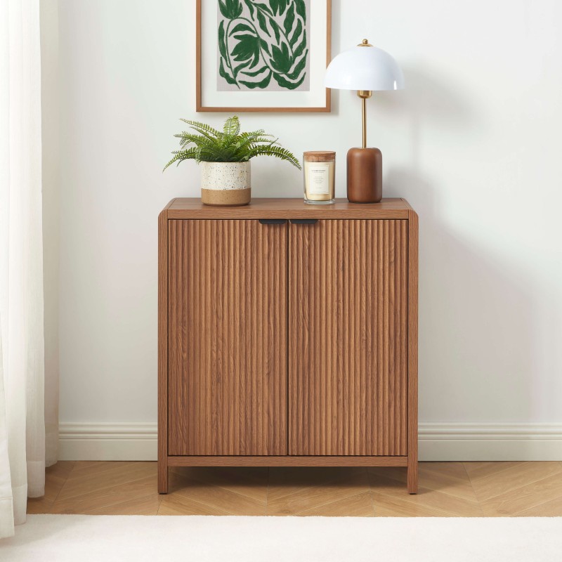 Buffet UTICA effet noyer 2 portes