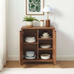 Buffet UTICA effet noyer 2 portes