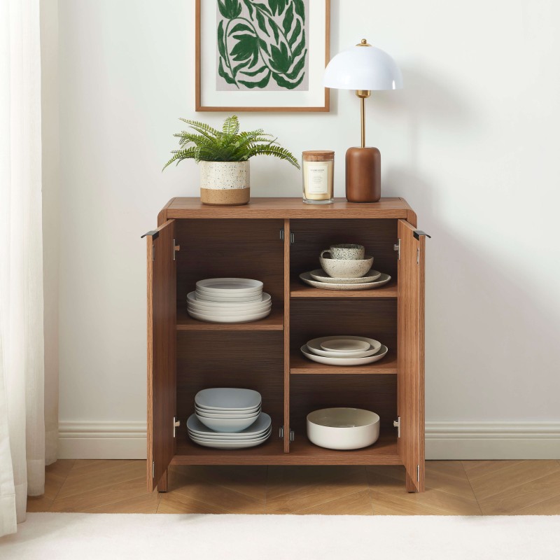 Buffet UTICA effet noyer 2 portes
