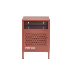 Table de chevet PANTONE métal terracotta 40cm