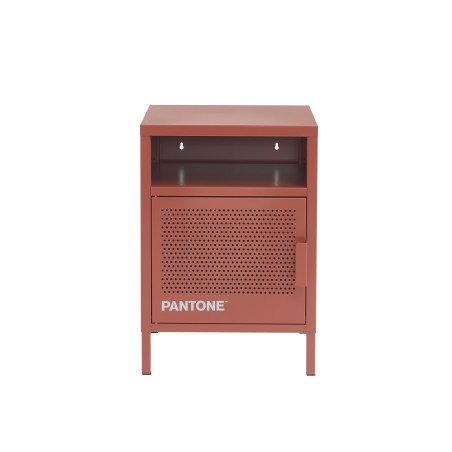 Table de chevet PANTONE métal terracotta 40cm